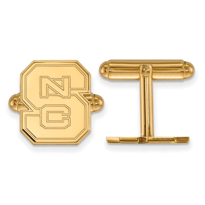 14k Yellow Gold North Carolina State University Ncs Cuff Links